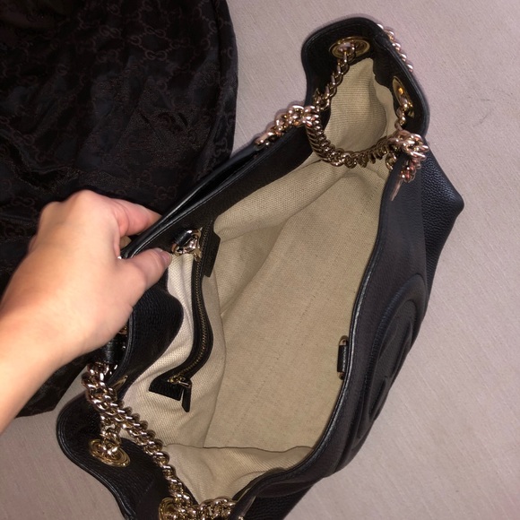 Gucci Women’s Soho Leather Tote Bag - Picture 5 of 6